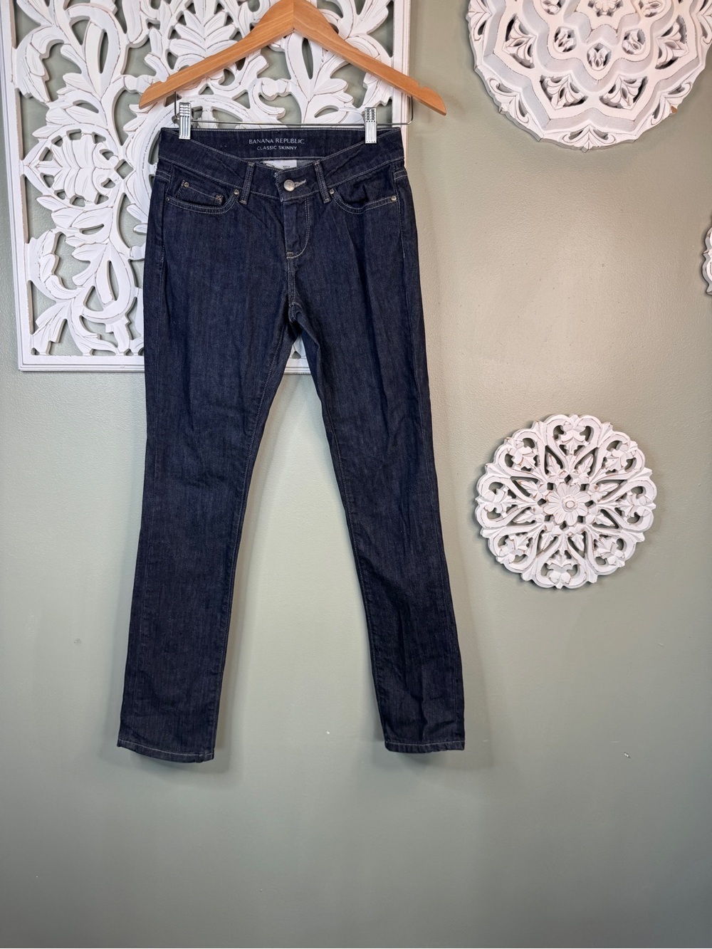 Banana Republic Indigo Classic Skinny O Petite Jeans